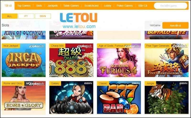 Đánh giá nhà cái Letou - hơn 500 loại trò chơi mỗi ngày
